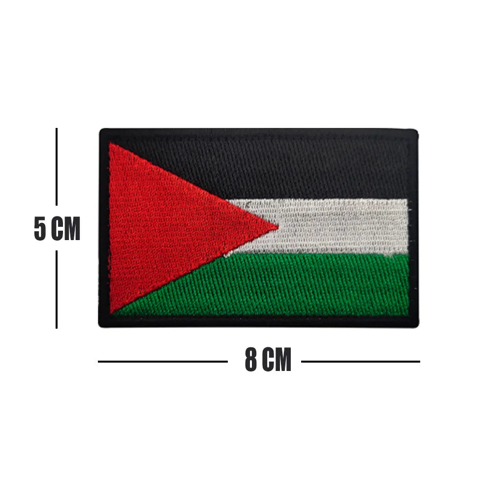 Patchs drapeau palestinien, brassard brodé, crochet et boucle, fer sur Badge brodé, bande militaire