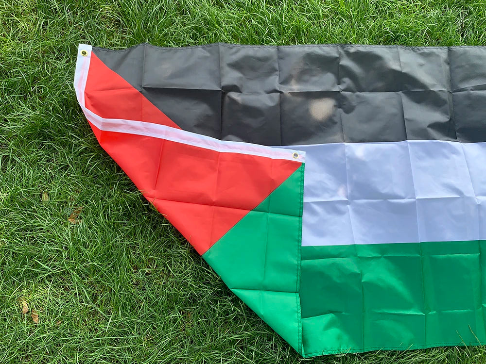 Drapeau drapeau palestinien 3x5 pieds 90x150cm polyester drapeau suspendu National palestinien pour la décoration