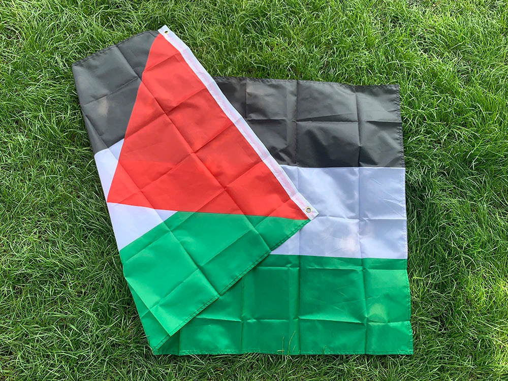 Drapeau drapeau palestinien 3x5 pieds 90x150cm polyester drapeau suspendu National palestinien pour la décoration