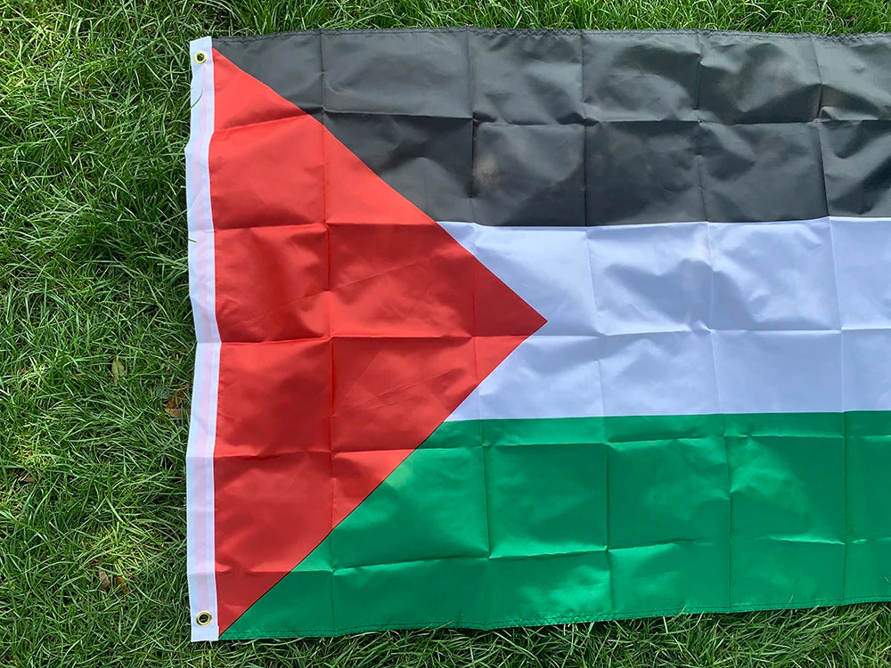 Drapeau drapeau palestinien 3x5 pieds 90x150cm polyester drapeau suspendu National palestinien pour la décoration