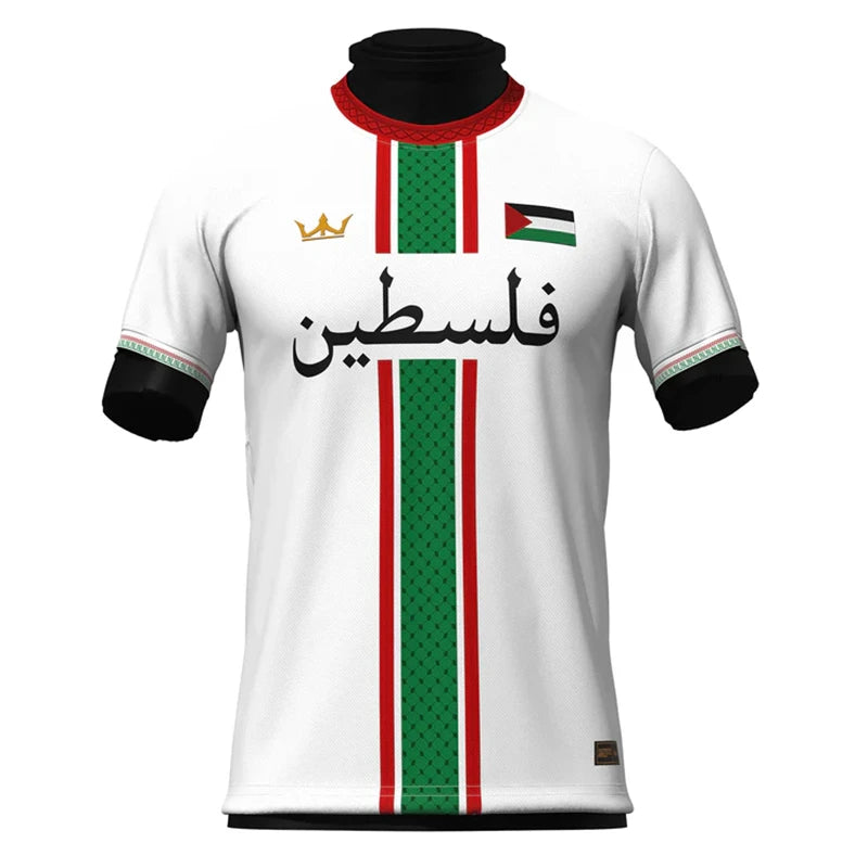 T-shirts PALESTINES Tendance D'été À Manches Courtes Emblème National 3D Imprimé T-shirts De Sport Lâche Hauts Respirants