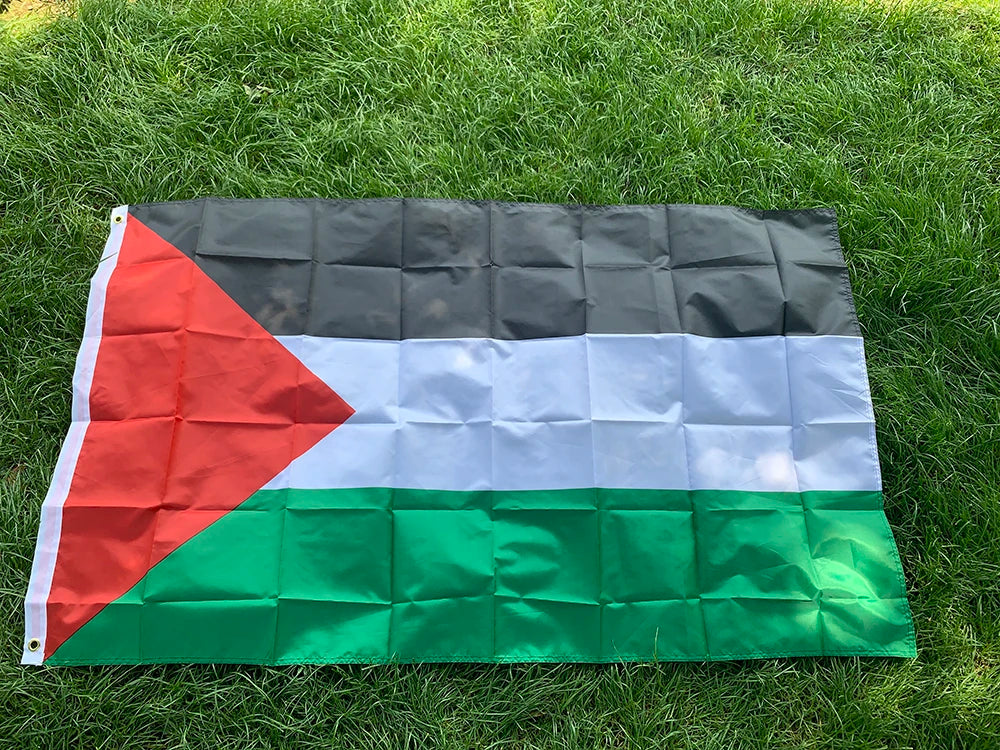 Drapeau drapeau palestinien 3x5 pieds 90x150cm polyester drapeau suspendu National palestinien pour la décoration