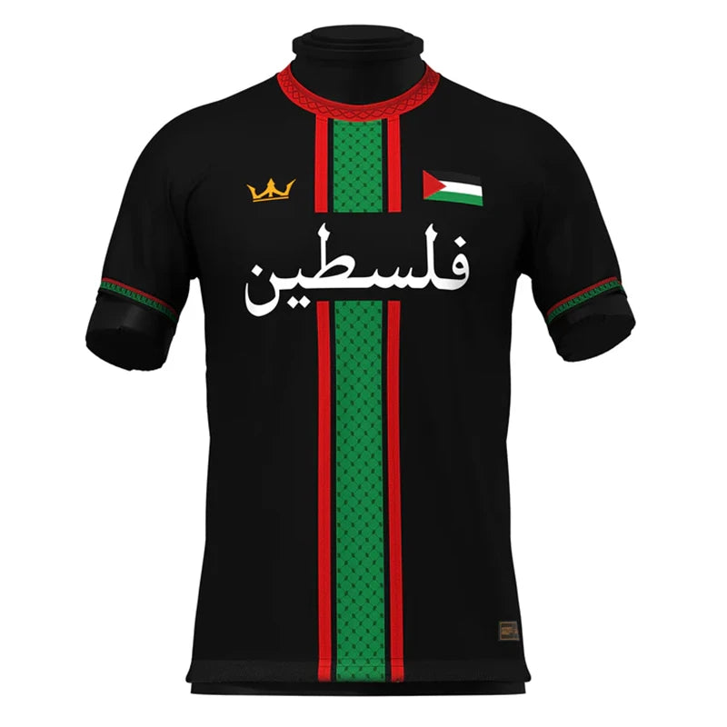 T-shirts PALESTINES Tendance D'été À Manches Courtes Emblème National 3D Imprimé T-shirts De Sport Lâche Hauts Respirants