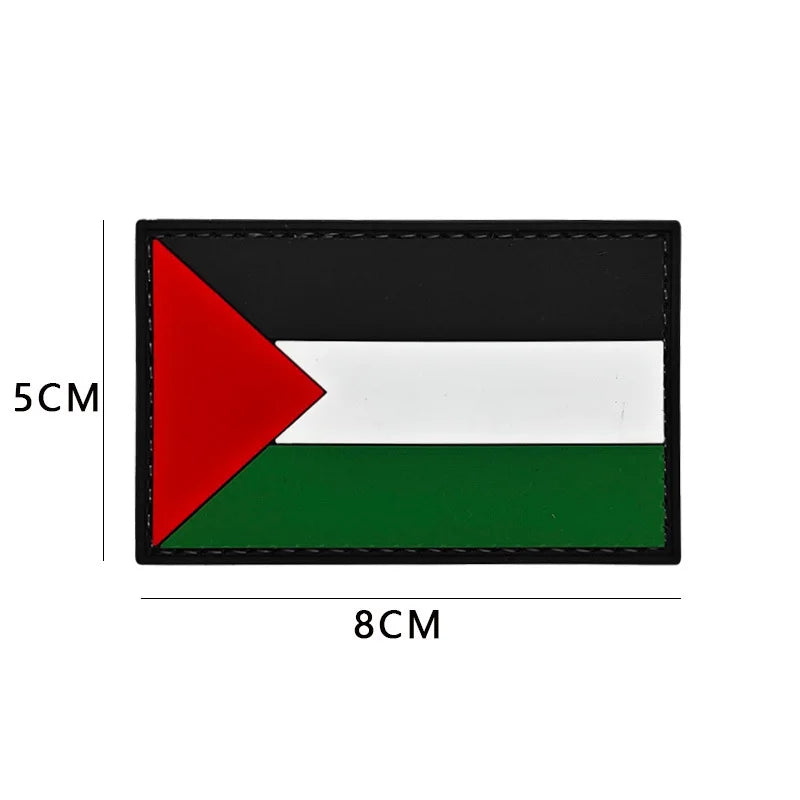 Patchs drapeau palestinien, brassard brodé, crochet et boucle, fer sur Badge brodé, bande militaire